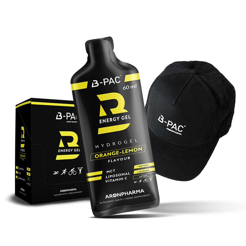 20x B-PAC® Energy Gel + czapka z daszkiem B-PAC®