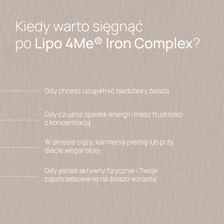Lipo 4Me® IRON Complex żelazo w kapsułkach