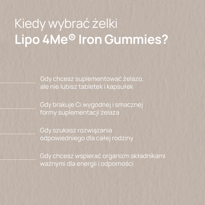 Lipo 4Me® IRON Gummies żelki z żelazem