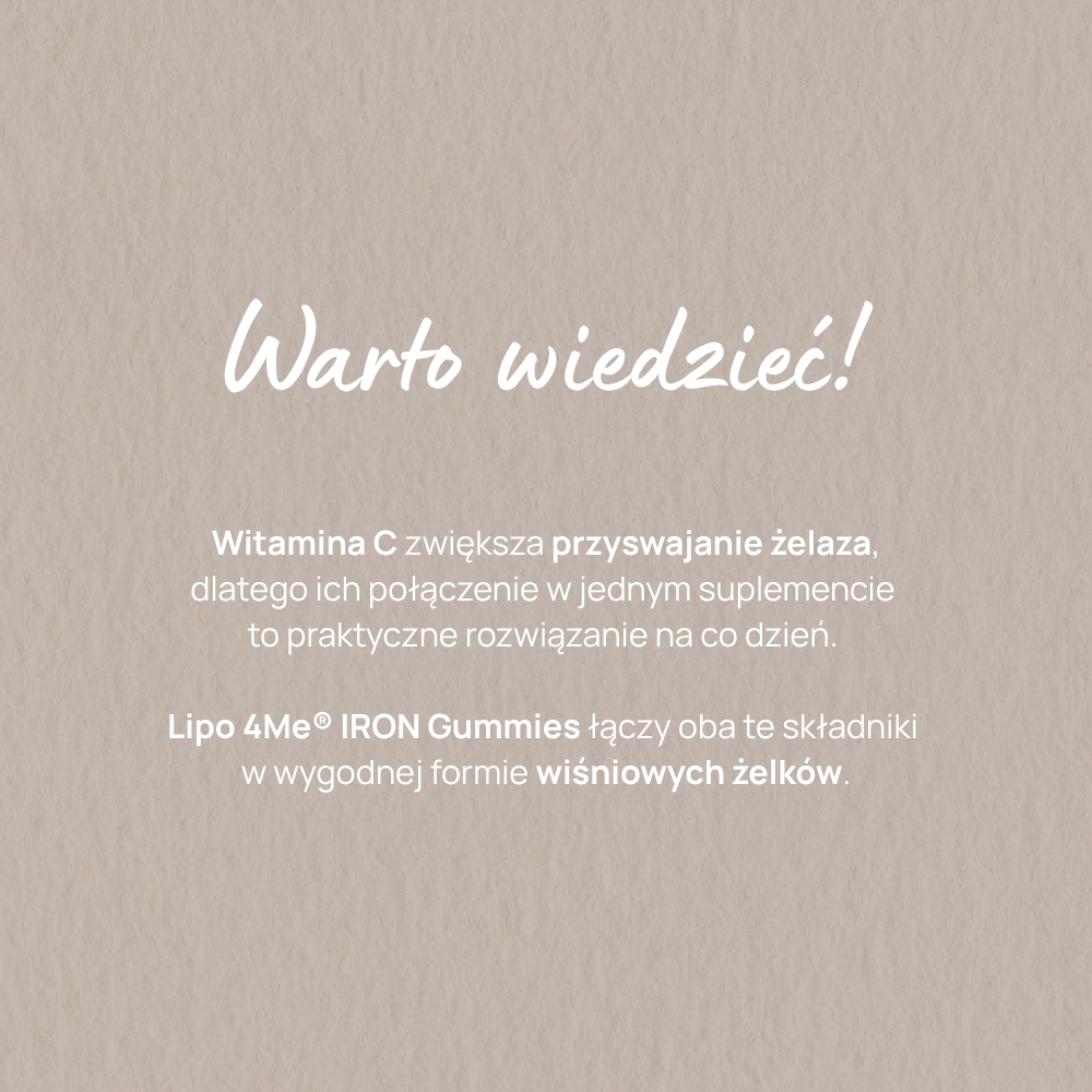 Lipo 4Me® IRON Gummies żelki z żelazem