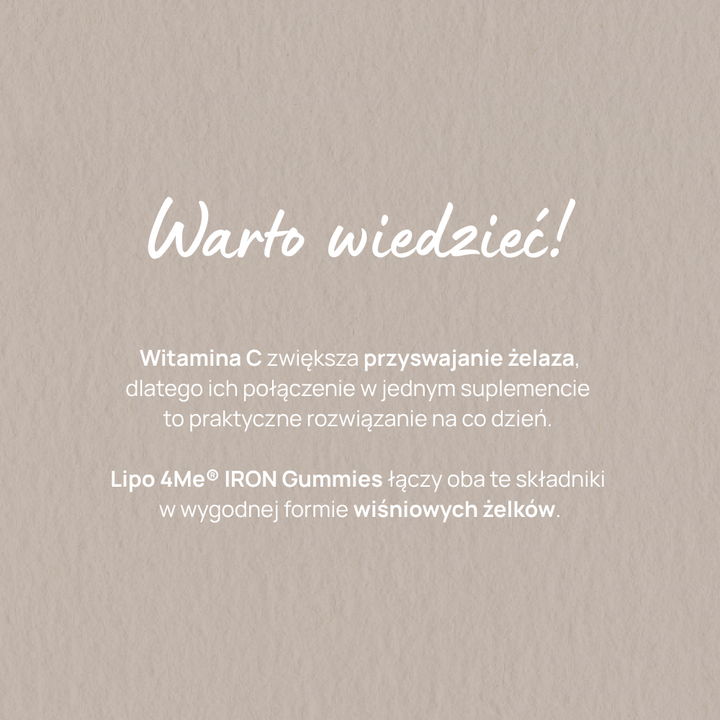 Lipo 4Me® IRON Gummies żelki z żelazem