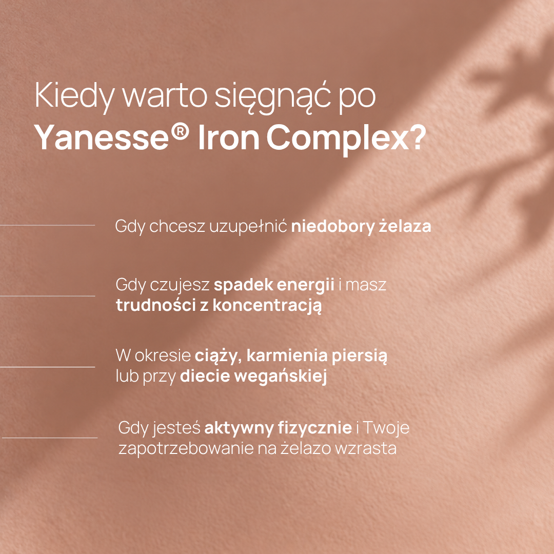 Yanesse® IRON Complex żelazo w kapsułkach