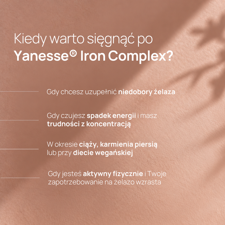 Yanesse® IRON Complex żelazo w kapsułkach