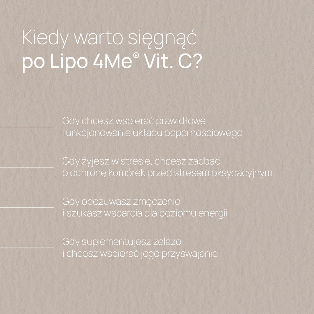 Lipo 4Me® Vit. C - 60 kapsułek HPMC