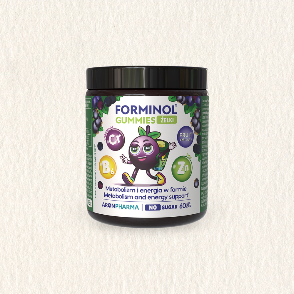 Forminol® Gummies – żelki z ekstraktami jagodowymi, cynkiem, chromem i witaminą B6