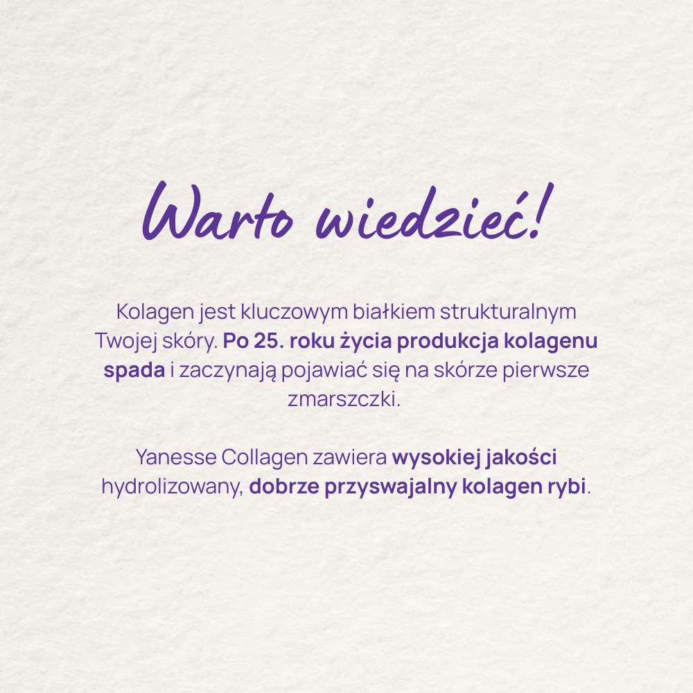 Yanesse® Collagen z cynkiem w proszku o smaku truskawkowo-malinowym
