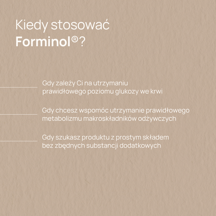 Forminol® - 30 kapsułek HPMC o przedłużonym uwalnianiu