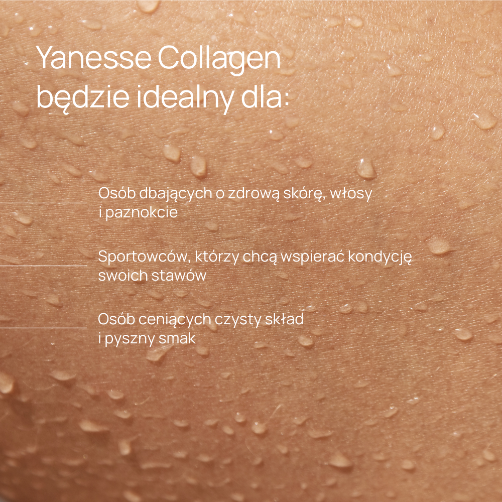 Yanesse® Collagen z cynkiem w proszku o smaku truskawkowo-malinowym