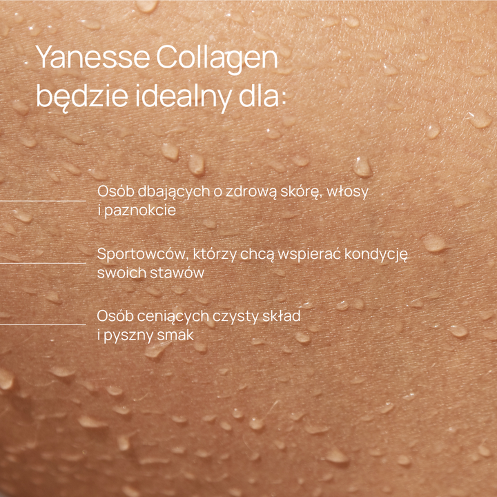 Yanesse® Collagen z cynkiem w proszku o smaku truskawkowo-malinowym