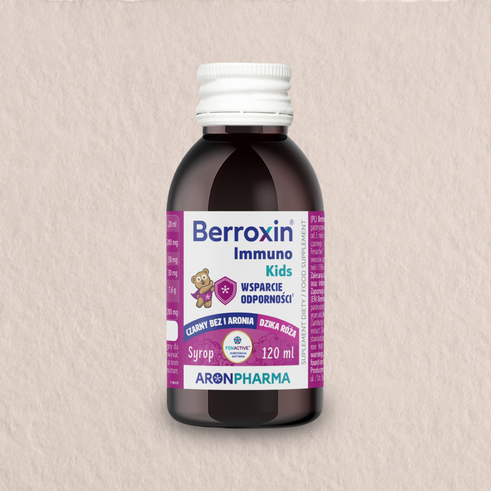 Berroxin® Immuno Kids: syrop z czarnego bzu i aronii dla dzieci