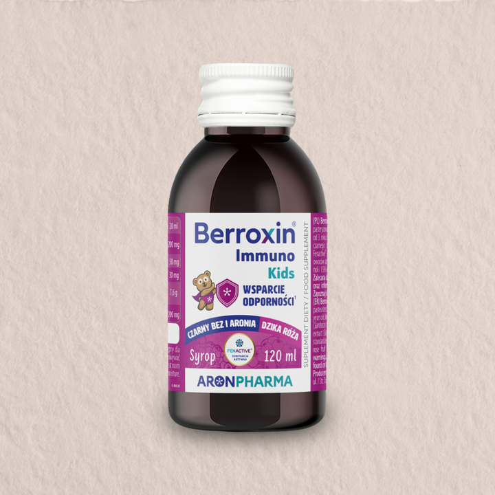 Berroxin® Immuno Kids: syrop z czarnego bzu i aronii dla dzieci
