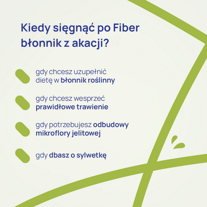 Fiber błonnik z akacji - 200 g proszku