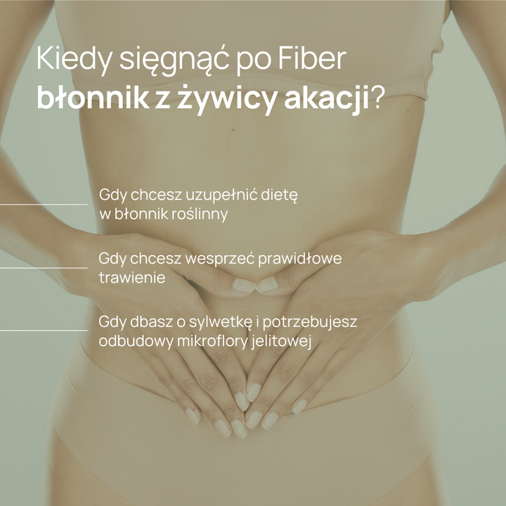 Fiber błonnik z akacji - 200 g proszku