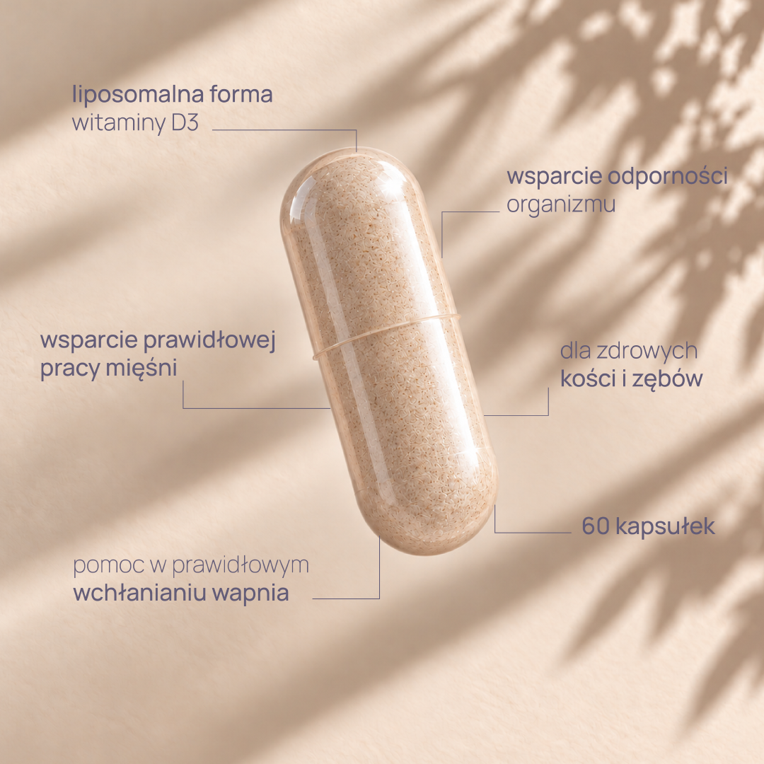 Yanesse® Vit. D3: liposomalna witamina D w kapsułkach (Kopia)