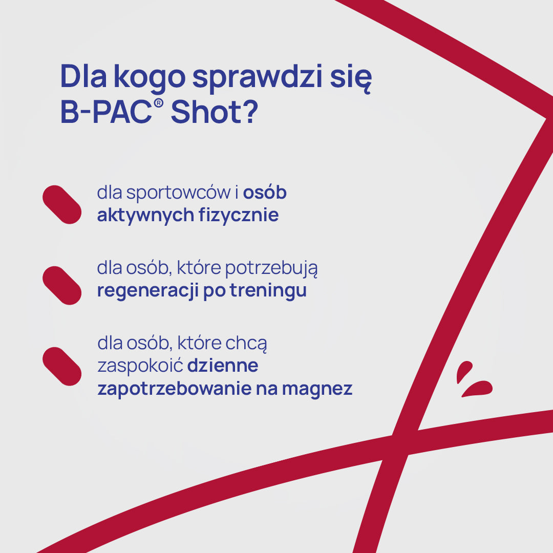 B-PAC® Shot z magnezem o smaku wiśniowym 100 ml