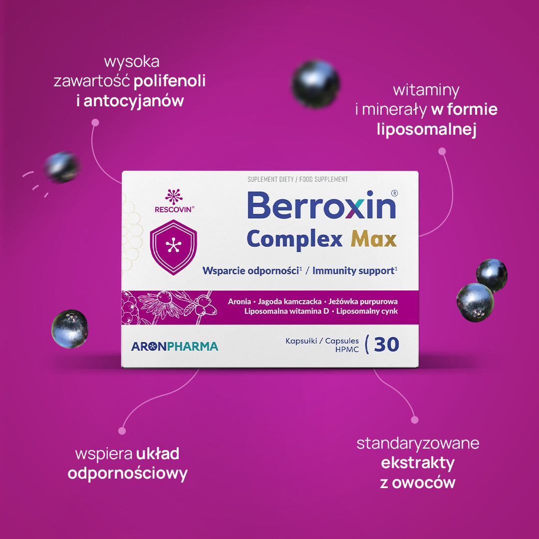 Berroxin® Complex Max wsparcie układu odpornościowego, 30 kapsułek HPMC
