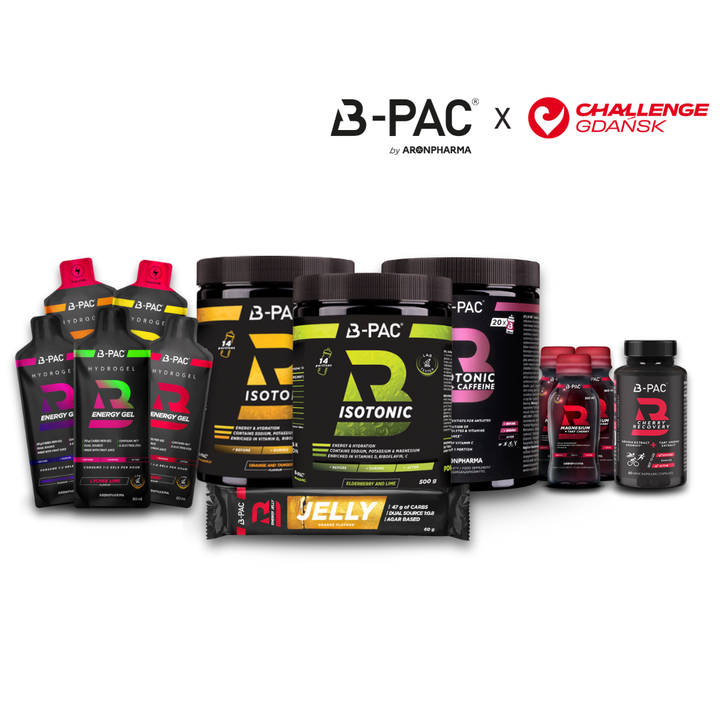 Zestaw Triathlonisty: B-PAC® Energy Gel + Jelly + Isotonic + Magnesium Shot + Cherry Recovery