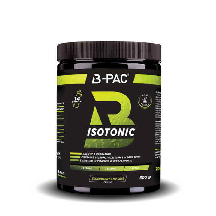 B-PAC® Isotonic o smaku czarnego bzu z limonką