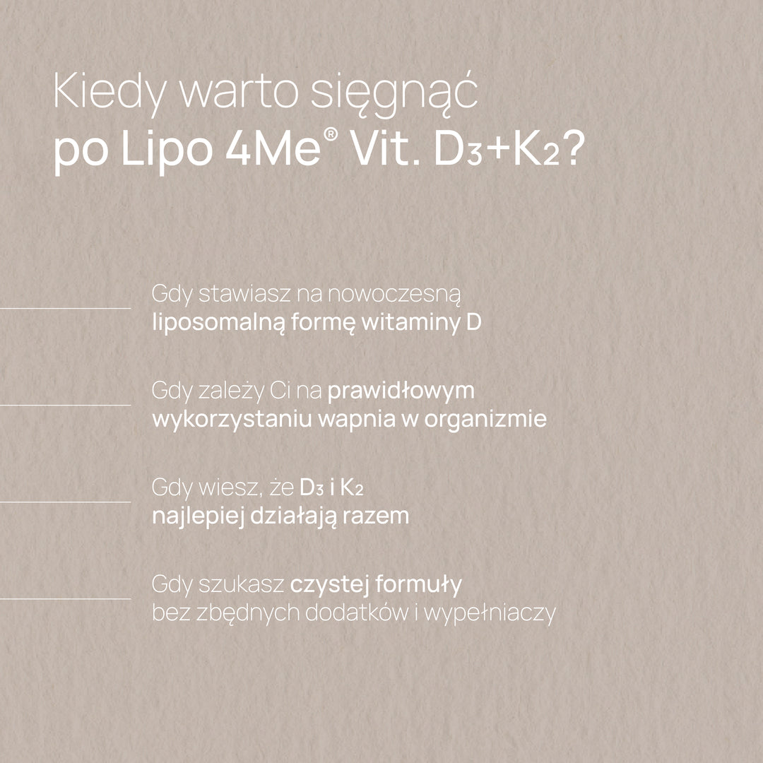 Lipo 4Me® D3+K2- 60 kapsułek HPMC