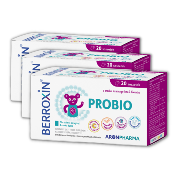 Zestaw 3x Berroxin® Probio - 20 saszetek