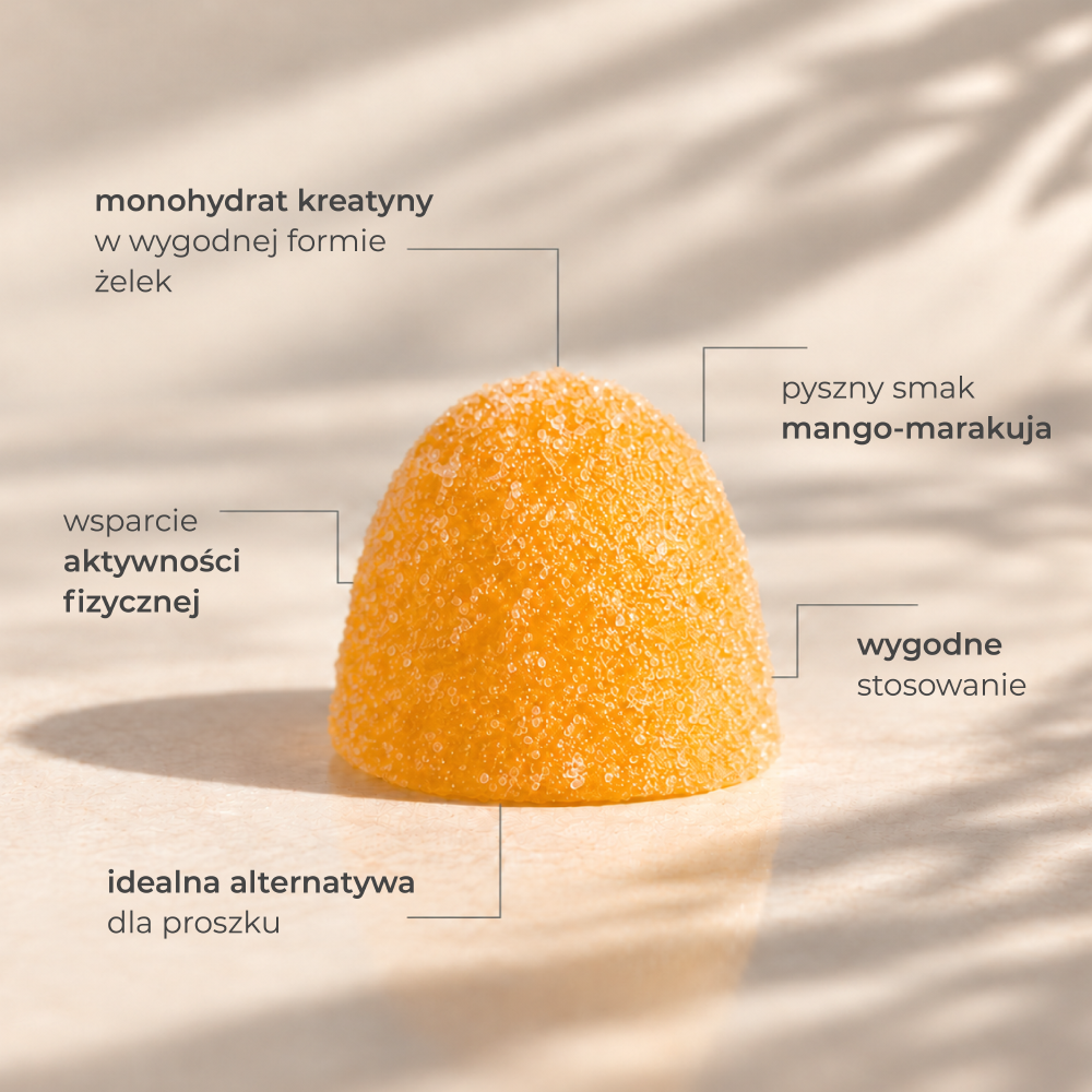 Yanesse Kreatyna: żelki z kreatyną i witaminami B5 i B6